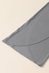 Solid Knotted Drop Waist Split Leg Relaxed Pants