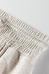 Solid Long Sleeve Mock Neck Smocked Wide Leg Pant Sets
