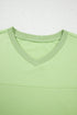 Solid Loose Casual V Neck Half Sleeve Short Sets