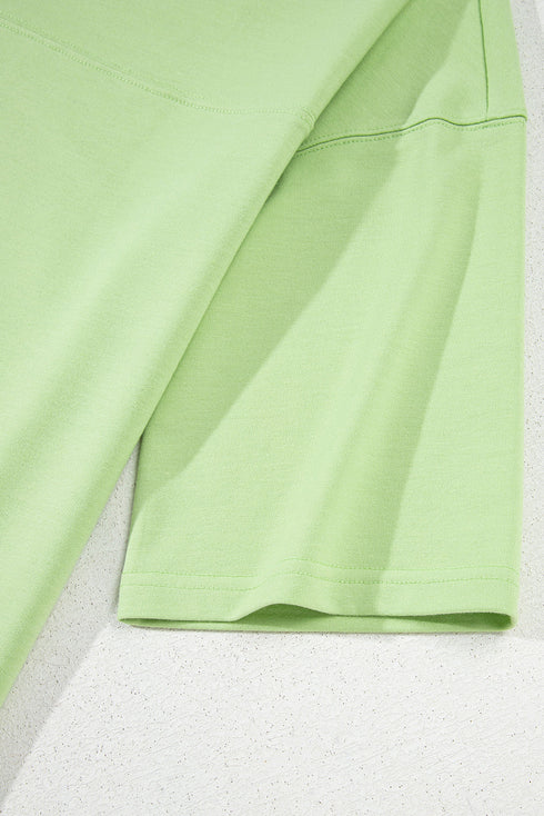 Solid Loose Casual V Neck Half Sleeve Short Sets