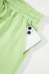 Solid Loose Casual V Neck Half Sleeve Short Sets
