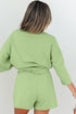 Solid Loose Casual V Neck Half Sleeve Short Sets