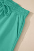 Solid Loose Casual V Neck Half Sleeve Short Sets