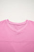 Solid Loose Casual V Neck Half Sleeve Short Sets