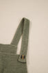 Solid Loose Knit Wide Leg Overall Jumpsuit