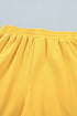 Solid Loose Polo Tee Elastic Waist Two Piece Short Set
