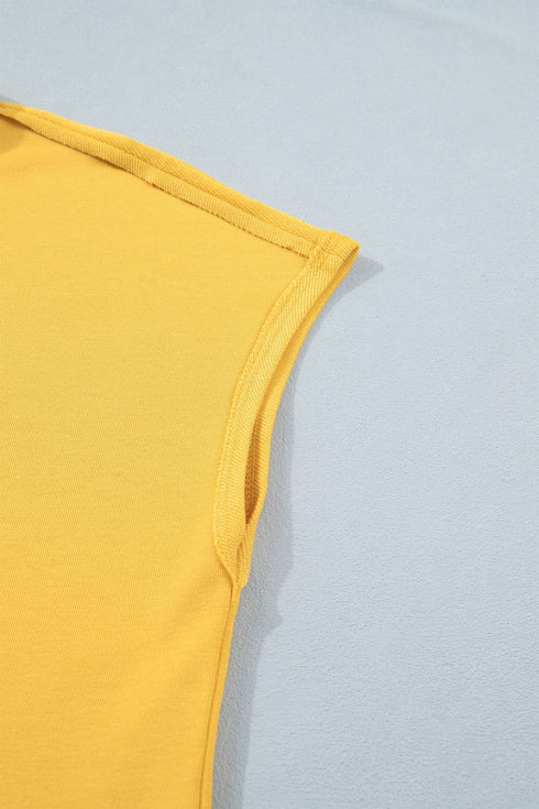 Solid Loose Polo Tee Elastic Waist Two Piece Short Set