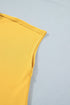 Solid Loose Polo Tee Elastic Waist Two Piece Short Set