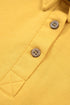 Solid Loose Polo Tee Elastic Waist Two Piece Short Set