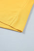 Solid Loose Polo Tee Elastic Waist Two Piece Short Set
