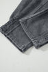 Solid Mineral Wash High Waist Western Jogger Pants