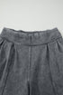 Solid Mineral Wash High Waist Western Jogger Pants