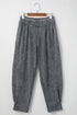 Solid Mineral Wash High Waist Western Jogger Pants