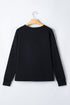 Solid Minimalist Dropped Shoulder Long Sleeve Top