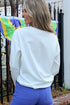 Solid Minimalist Dropped Shoulder Long Sleeve Top
