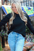 Solid Minimalist Dropped Shoulder Long Sleeve Top