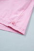 Solid Mixed Fabric Patchwork Drawstring Short Sleeve Mini Dress