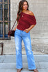 Solid Modern Asymmetrical Neckline Short Sleeve Top