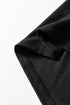 Solid Modern Asymmetrical Neckline Short Sleeve Top