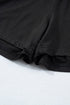 Solid Oversize Tee Tie Wrap Mini Skort Two Piece Set