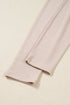 Solid Oversized Slit Sweatshirt Ribbed Leggings Pant Sets