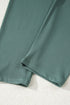 Solid Oversized Slit Sweatshirt Ribbed Leggings Pant Sets