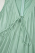 Solid Pintuck Tie V Neck Sleeveless Loose Romper
