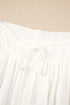 Solid Pleated Drop Waist Wide Leg Pants