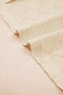 Solid Pointelle Rhombus Knit V Neck Loose Top
