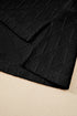 Solid Pointelle Rhombus Knit V Neck Loose Top
