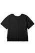 Solid Pointelle Rhombus Knit V Neck Loose Top