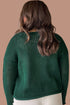 Solid Print Decorative Button Short Sweater Cardigan