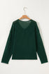 Solid Print Decorative Button Short Sweater Cardigan