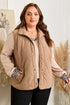 Solid Quilted Corduroy Snap Button Vest Outerwear