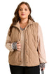 Solid Quilted Corduroy Snap Button Vest Outerwear