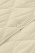 Solid Quilted Snap Button Hooded Puffer Coat