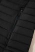 Solid Quilted Zip Up Insulated Puffer Jacket