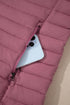 Solid Quilted Zip Up Insulated Puffer Jacket