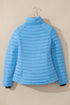 Solid Quilted Zip Up Insulated Puffer Jacket