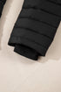 Solid Quilted Zip Up Insulated Puffer Jacket