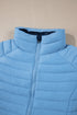 Solid Quilted Zip Up Insulated Puffer Jacket