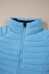 Solid Quilted Zip Up Insulated Puffer Jacket