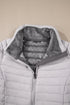 Solid Quilted Zip Up Insulated Puffer Jacket