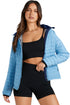 Solid Quilted Zip Up Insulated Puffer Jacket