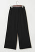 Solid Relaxed Fit Elastic Waist Drawstring Loose Pants