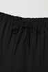 Solid Relaxed Fit Elastic Waist Drawstring Loose Pants