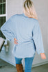 Solid Ribbed Cording Roll Tab Sleeve Shacket Jacket