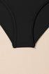 Solid Ribbed Knit Crossed Detail Two Piece Skort Tankinis