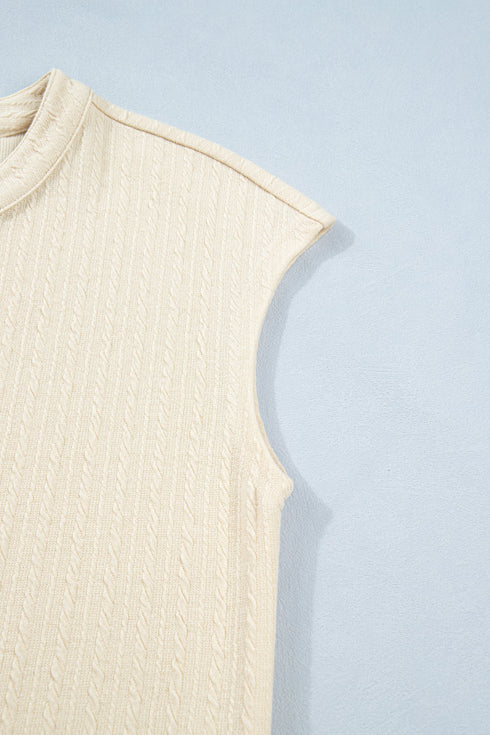 Solid Ribbed Knit Half Button Wide Leg Jumpsuit