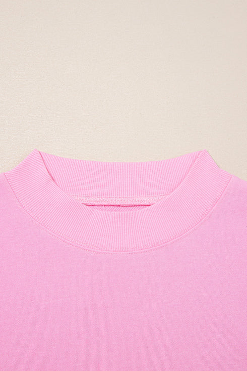 Solid Ribbed Knit Tiered Ruffle Pullover Blouse